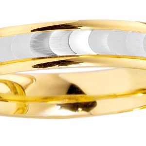 6mm 18ct 2 Colour Wedding-0