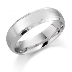 6mm Palladium Matte Wedding Ring-0
