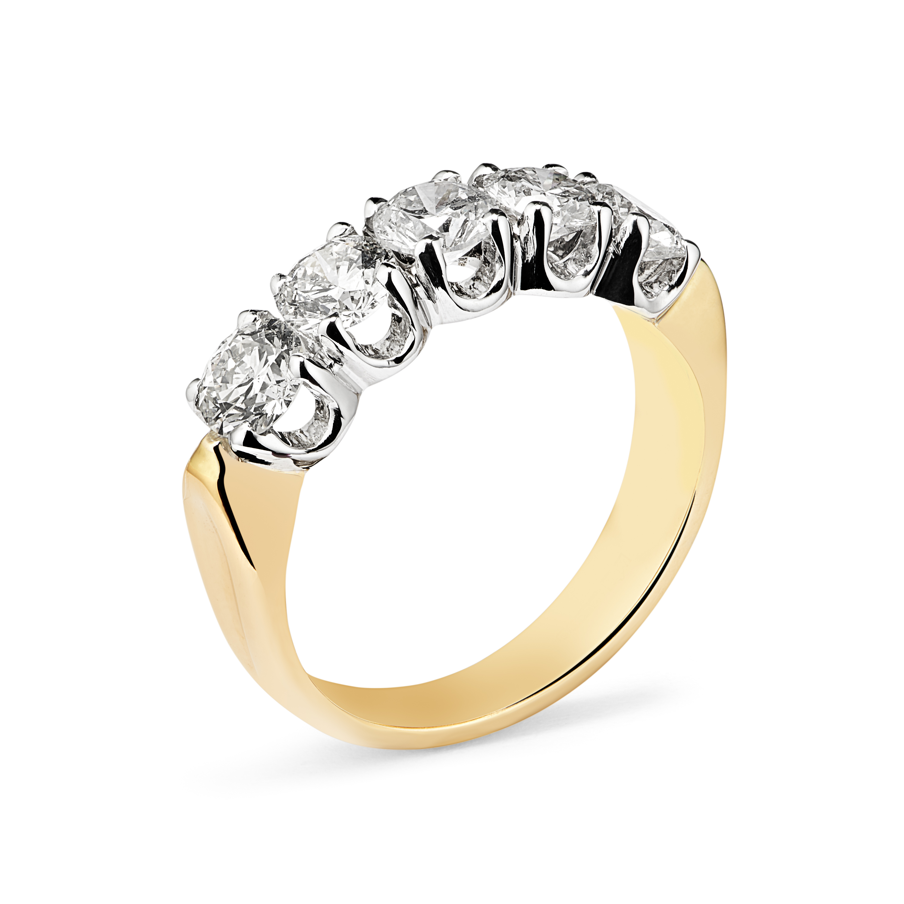 0.58ct Brilliant Cut 5 Stone Diamond Ring