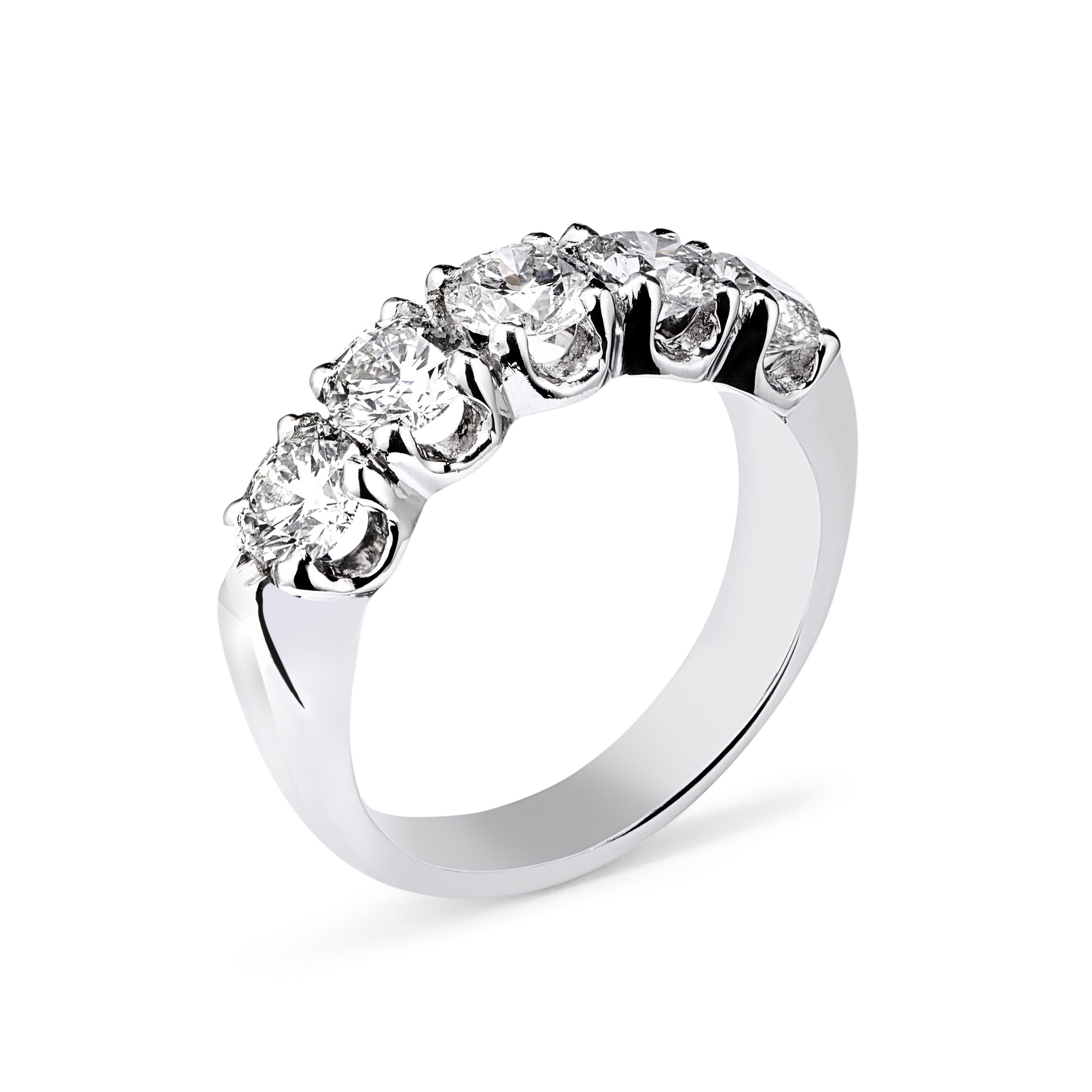 1.17ct Brilliant Cut 5 Stone Diamond Ring