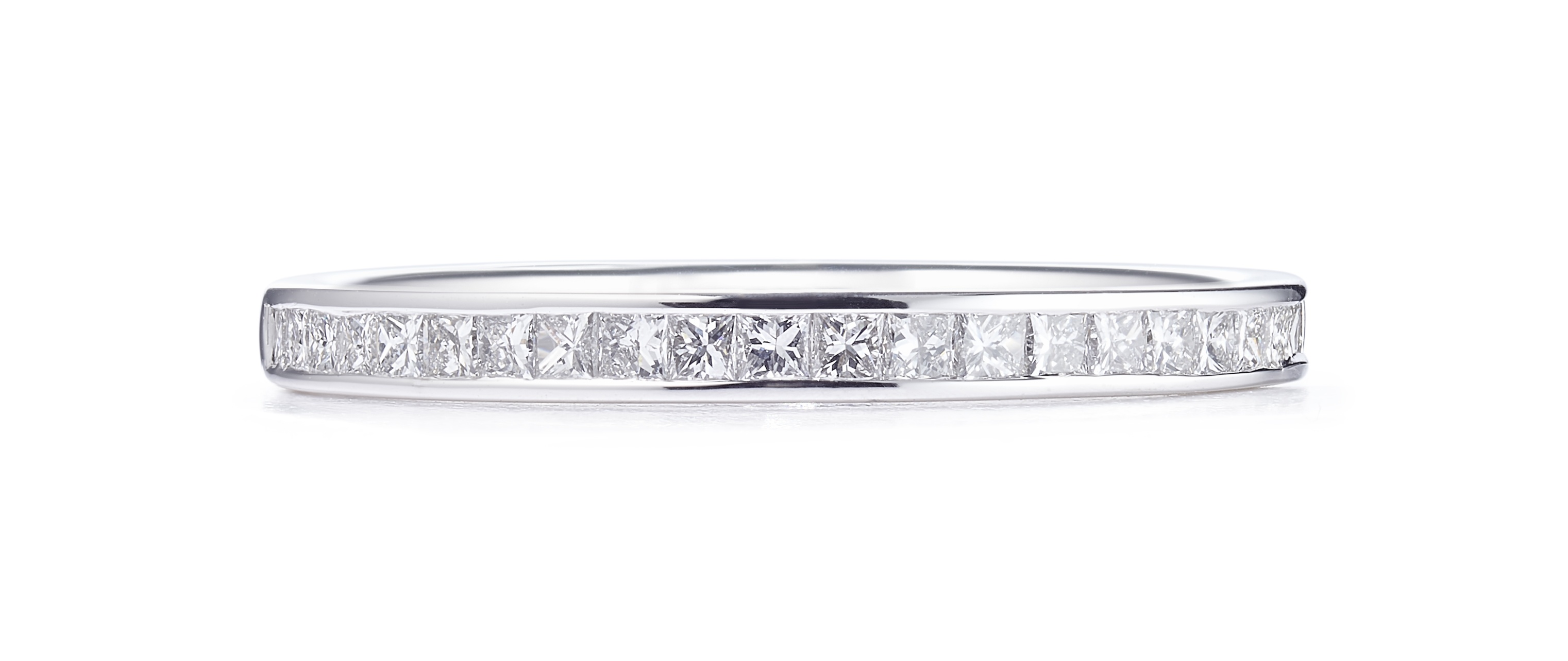 0.29ct 18ct White Gold Princess Cut Diamond Ring – Finger Size M