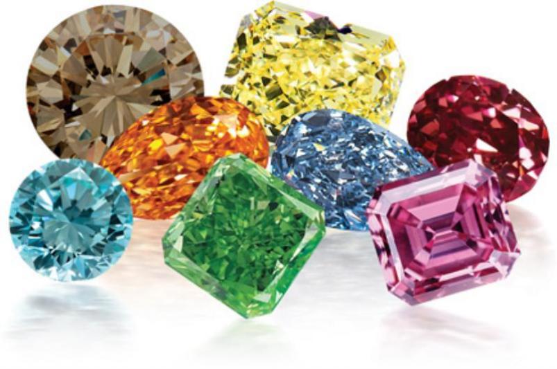 Coloured diamonds