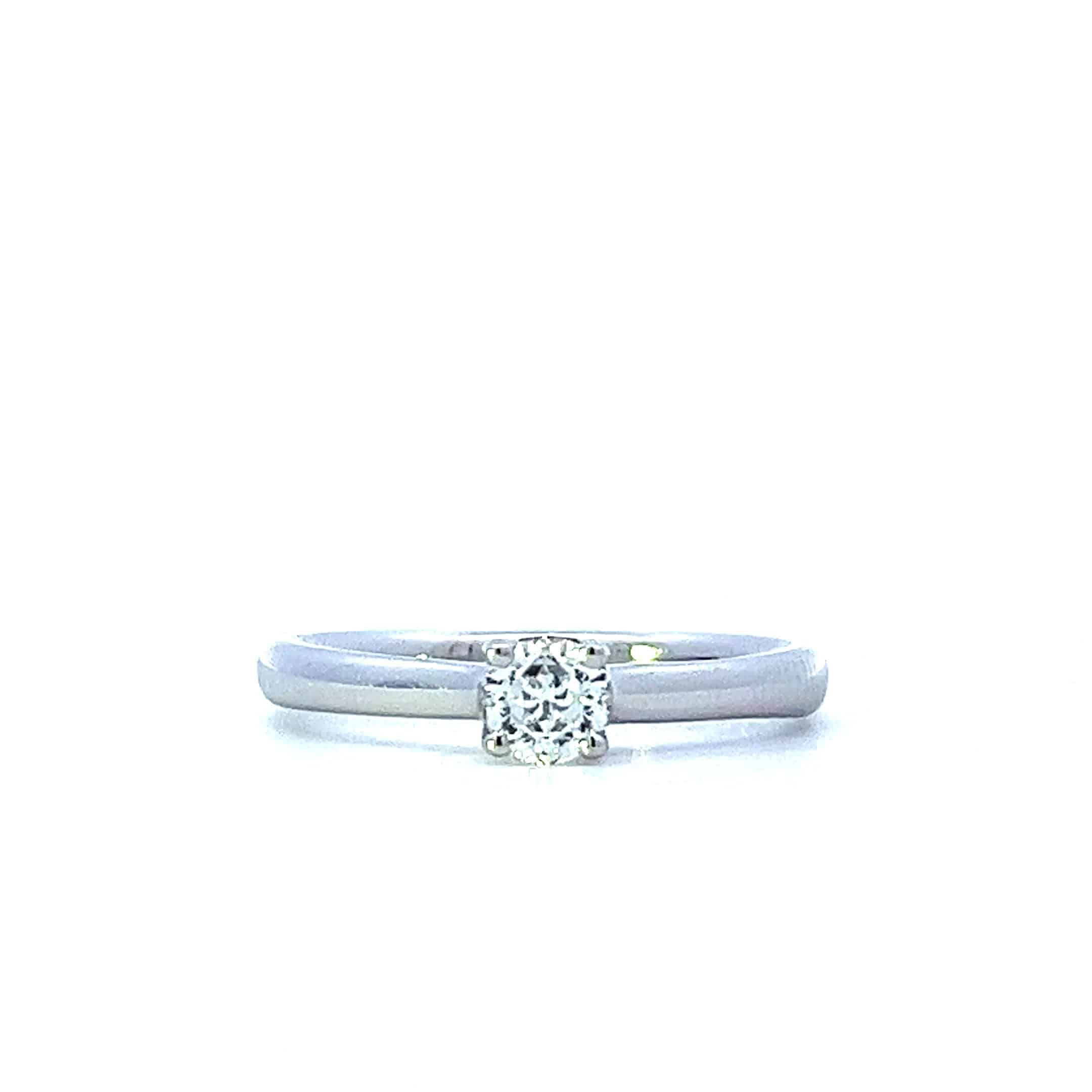 0.30ct Mastercut Diamond 4 Claw Starlight Ring – 18ct White Gold