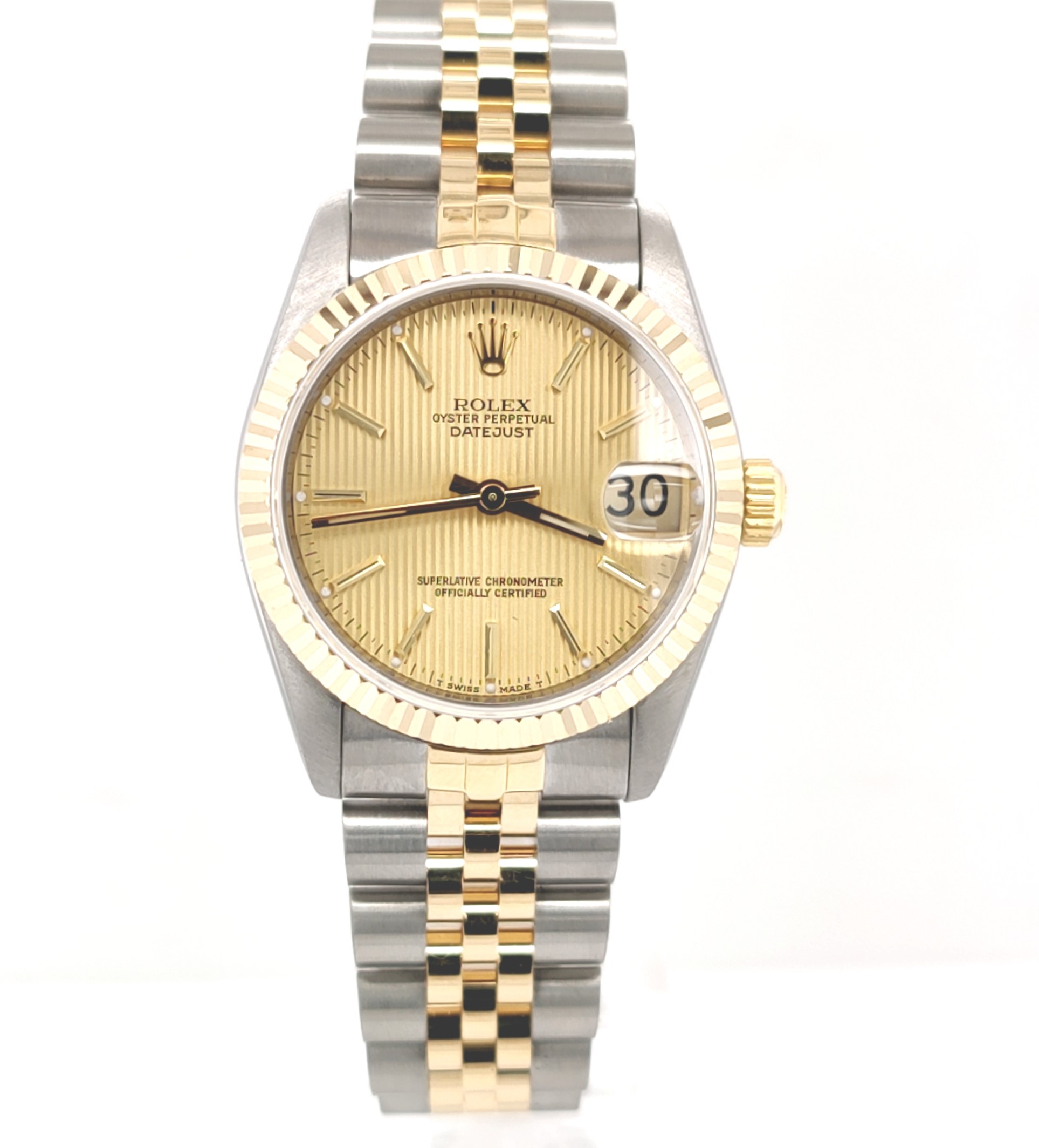 Ladies Stainless Steel And Yellow Gold 31mm Rolex Datejust