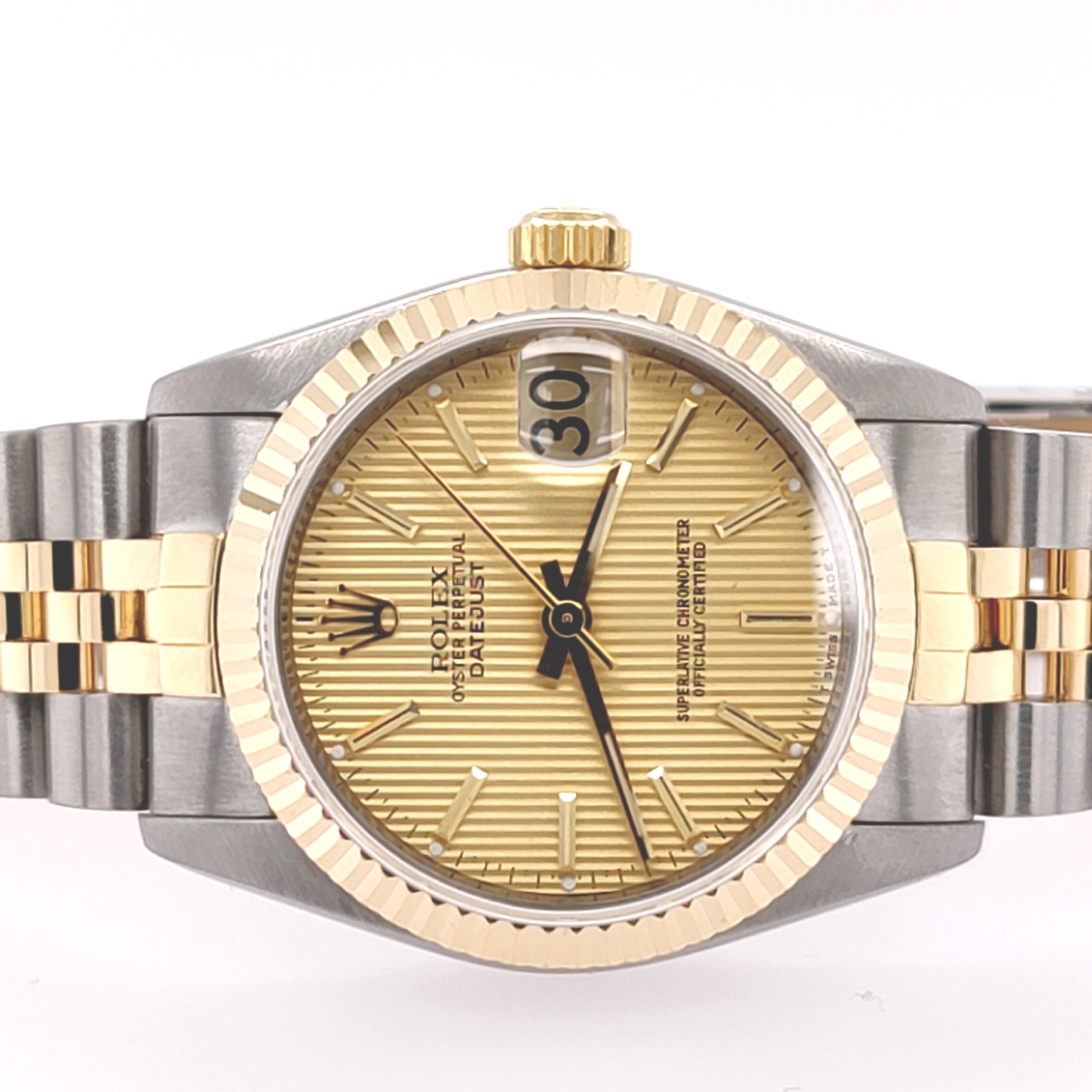 Ladies Stainless Steel And Yellow Gold 31mm Rolex Datejust