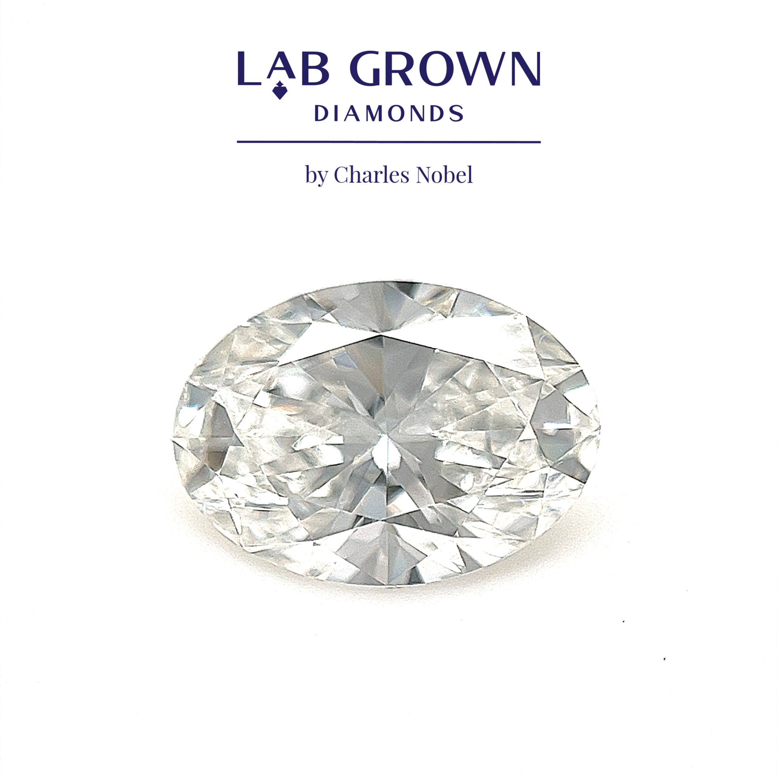 2.02ct, F Colour, VS1 Clarity, Lab Grown Oval Cut Diamond – Loose Diamond