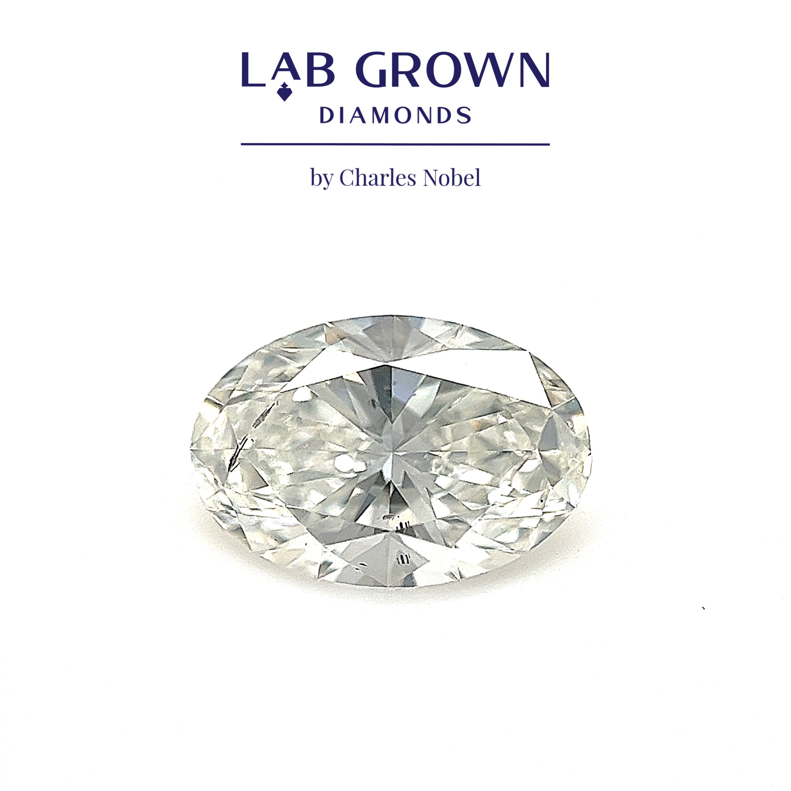 1.50ct, G Colour, SI1 Clarity, Lab Grown Oval Cut Diamond – Loose Diamond