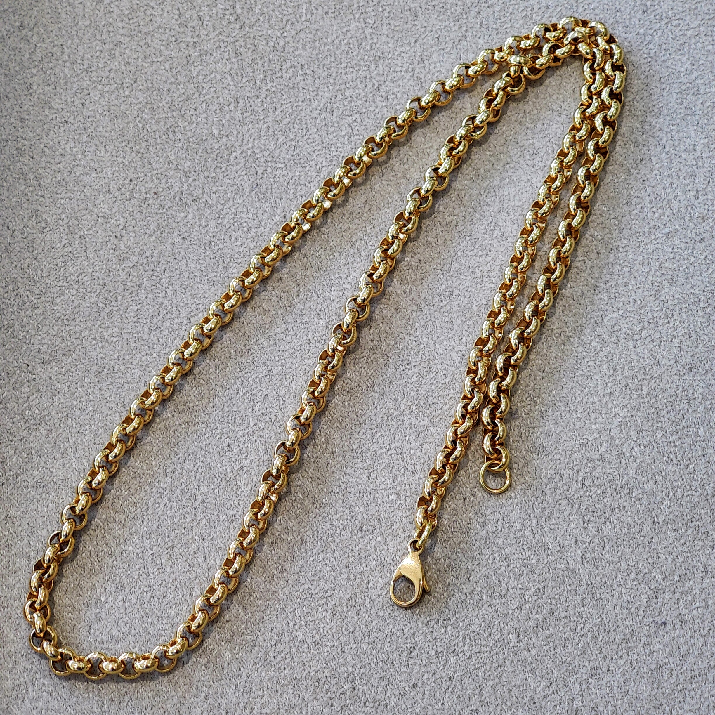 Pre-Loved 18ct Yellow Gold Belcher Chain - 20 Inches - Charles Nobel