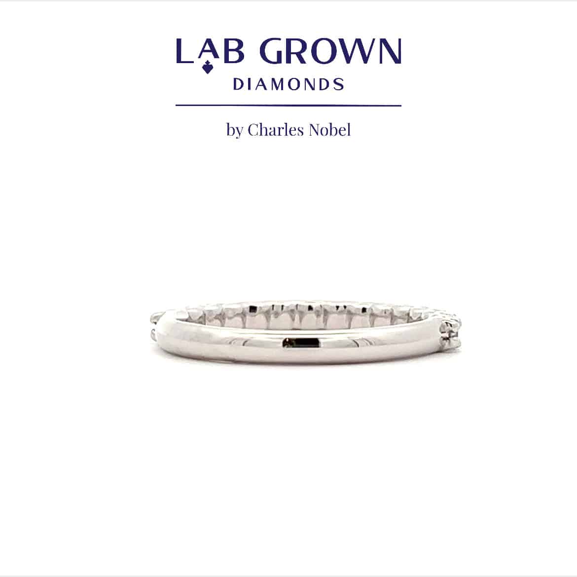 0.52ct Lab Grown Brilliant Cut Claw Set Platinum Band Ring – Finger Size M Leading Edge