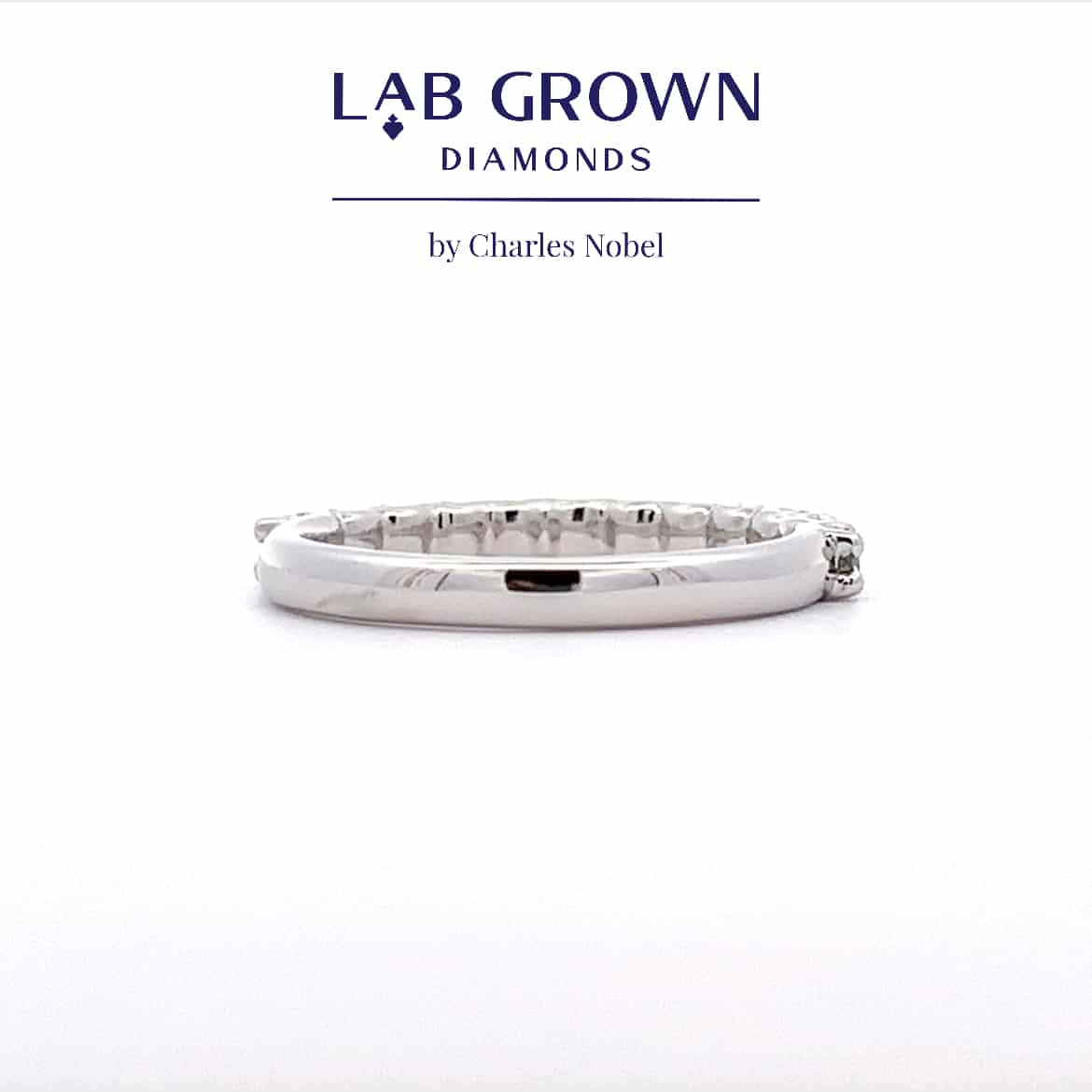 0.62ct Lab Grown Brilliant Cut Claw Set Platinum Band Ring – Finger Size M Leading Edge