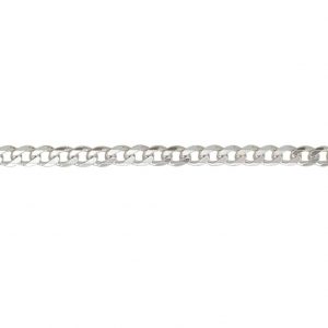 Sterling Silver Curb Chain 24" Chain