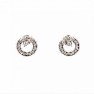 0.21ct Circular Diamond Stud Earrings