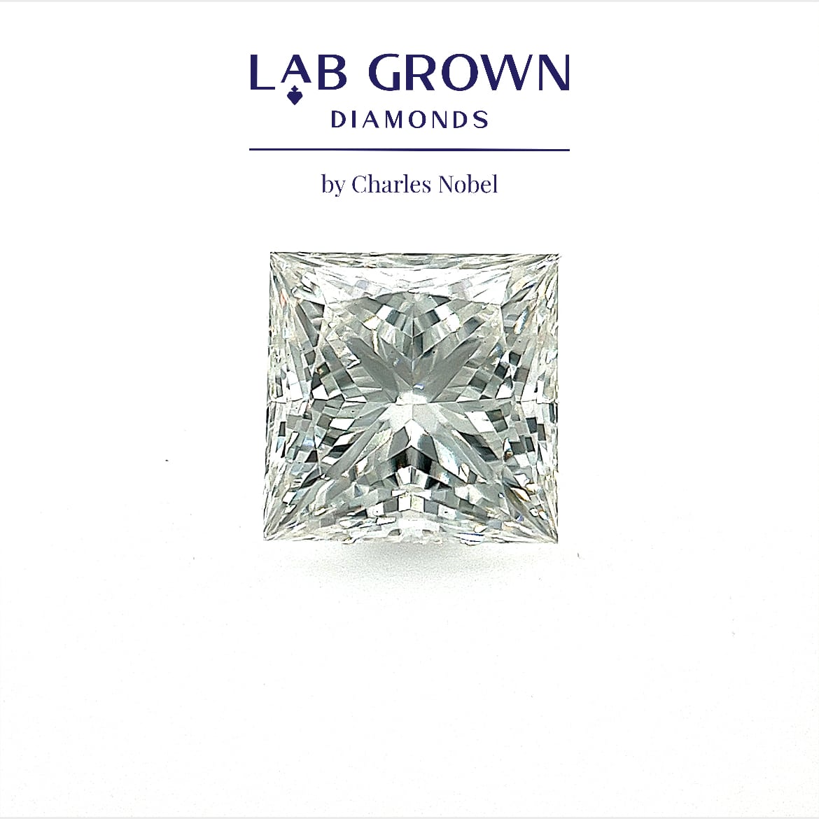 1.53ct G Colour, VS1 Clarity Princess Cut Lab Grown Diamond