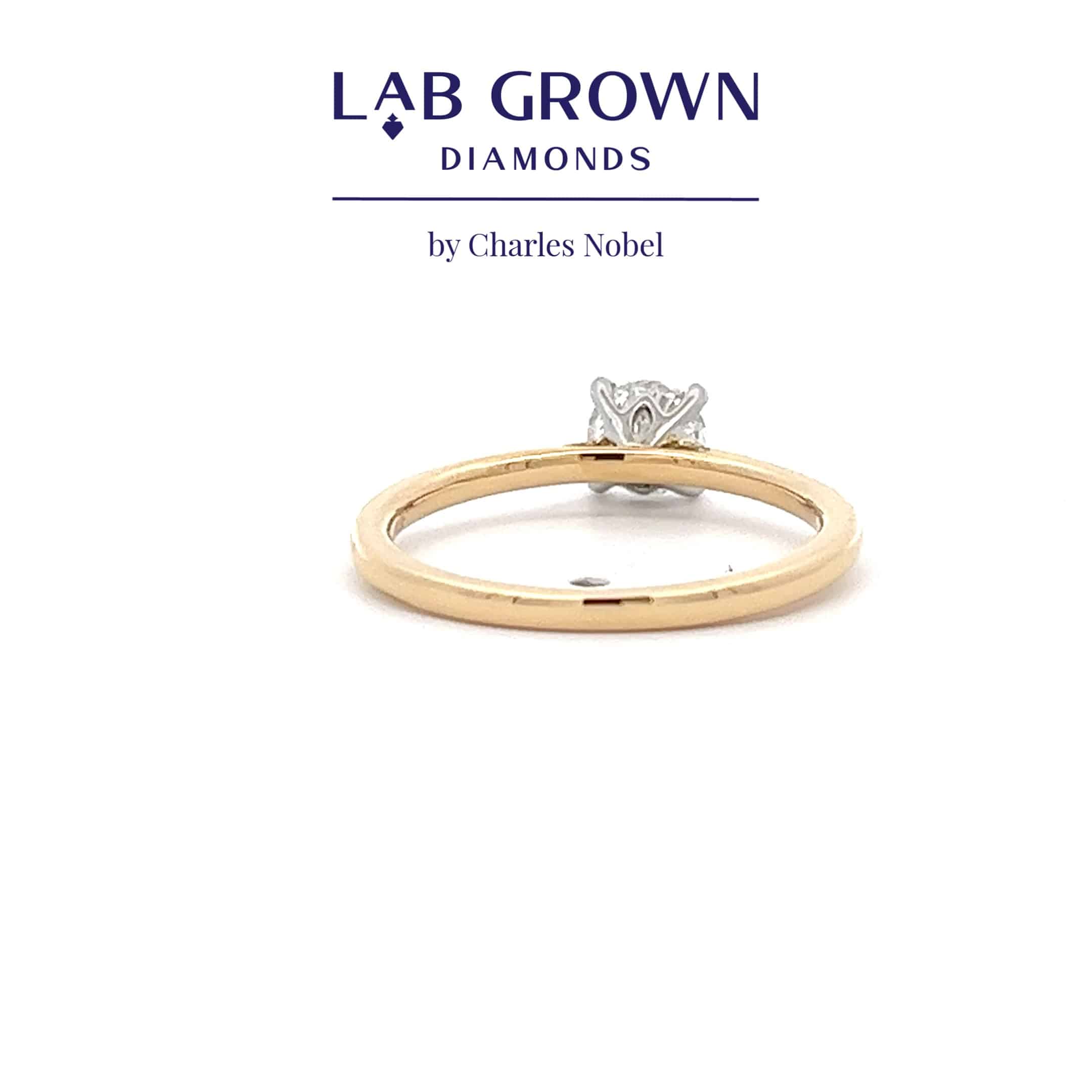 Classic Tulip Solitaire Ring Set with an Exceptional 0.50ct, D Colour Lab Grown Diamond