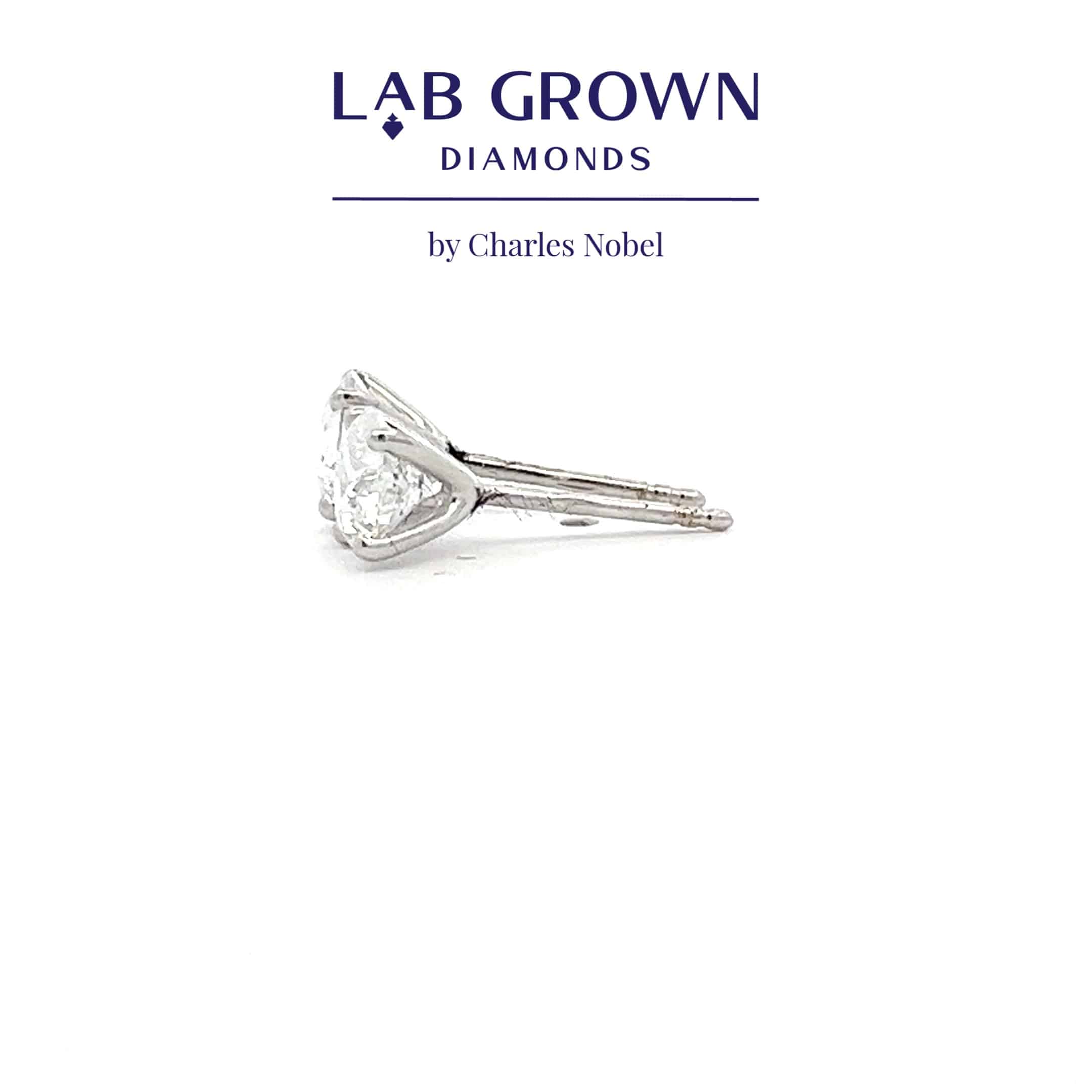 1.52ct, D Colour, VS Clarity Lab Grown Diamond Stud Earrings in 18ct