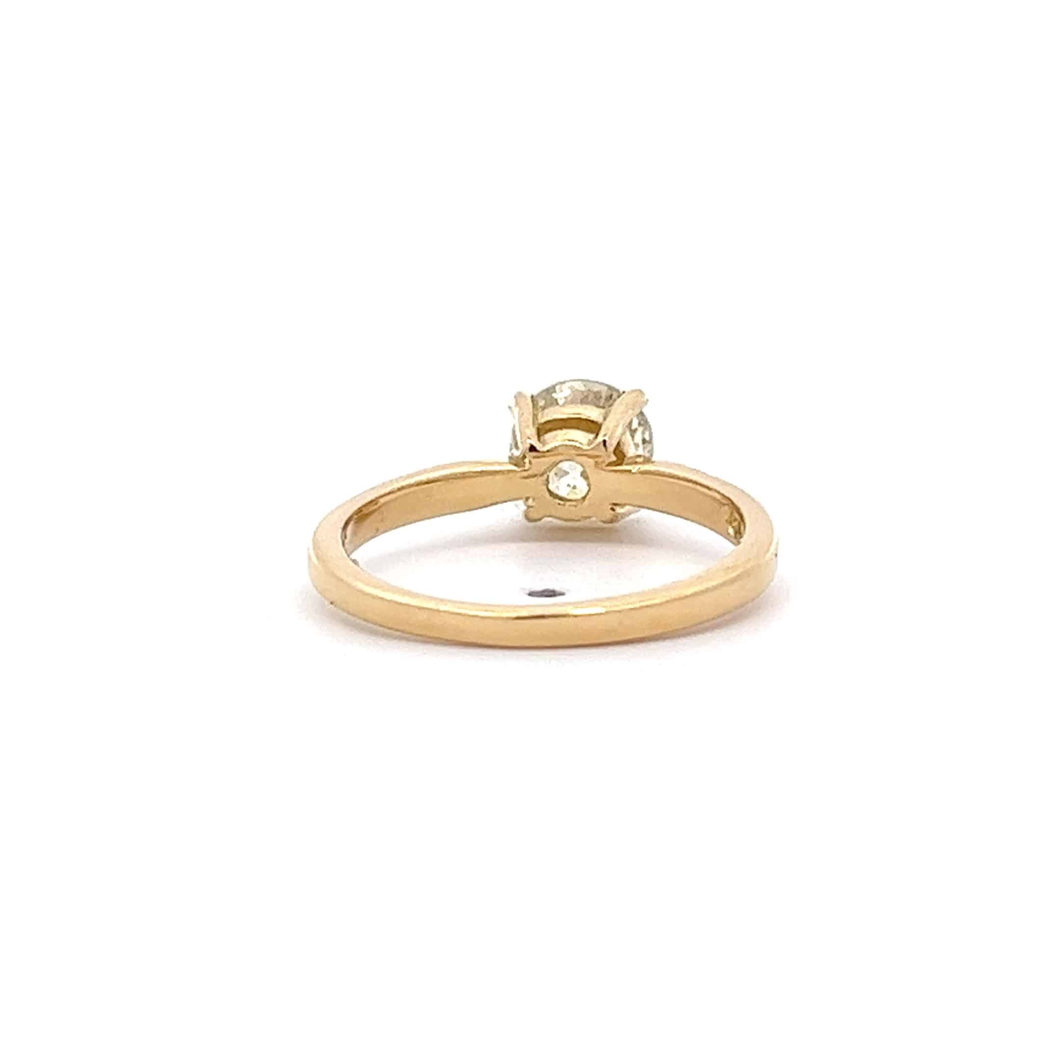 0.85ct Brilliant Cut Diamond Solitaire Ring in 18ct Yellow Gold – Pre-Owned