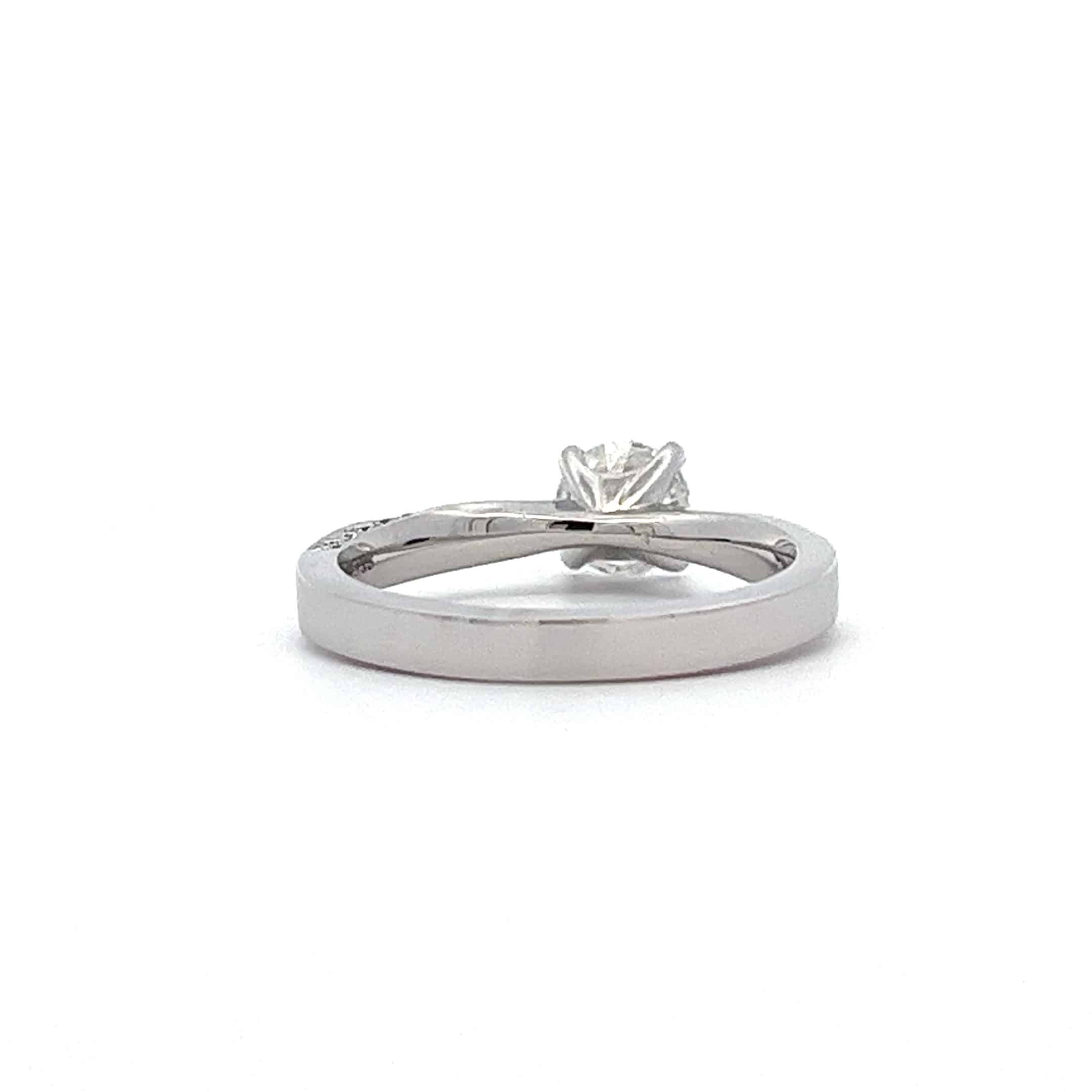0.60ct Brilliant Cut Diamond Solitaire Ring set in 18ct White Gold