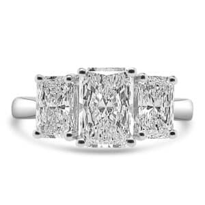 2.40ct, D Colour Radiant Cut Diamond Ring set in Platinum - GIA Certificated