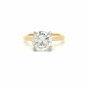 2.75ct Brilliant Cut Diamond Solitaire Ring in 18ct Yellow and White Gold