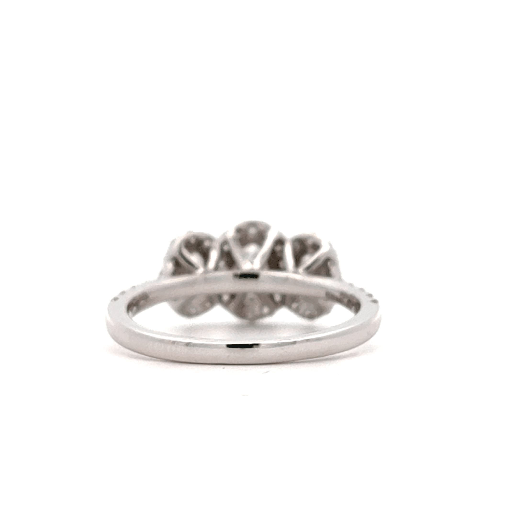 1.38ct Diamond Platinum Triple Halo Design Ring