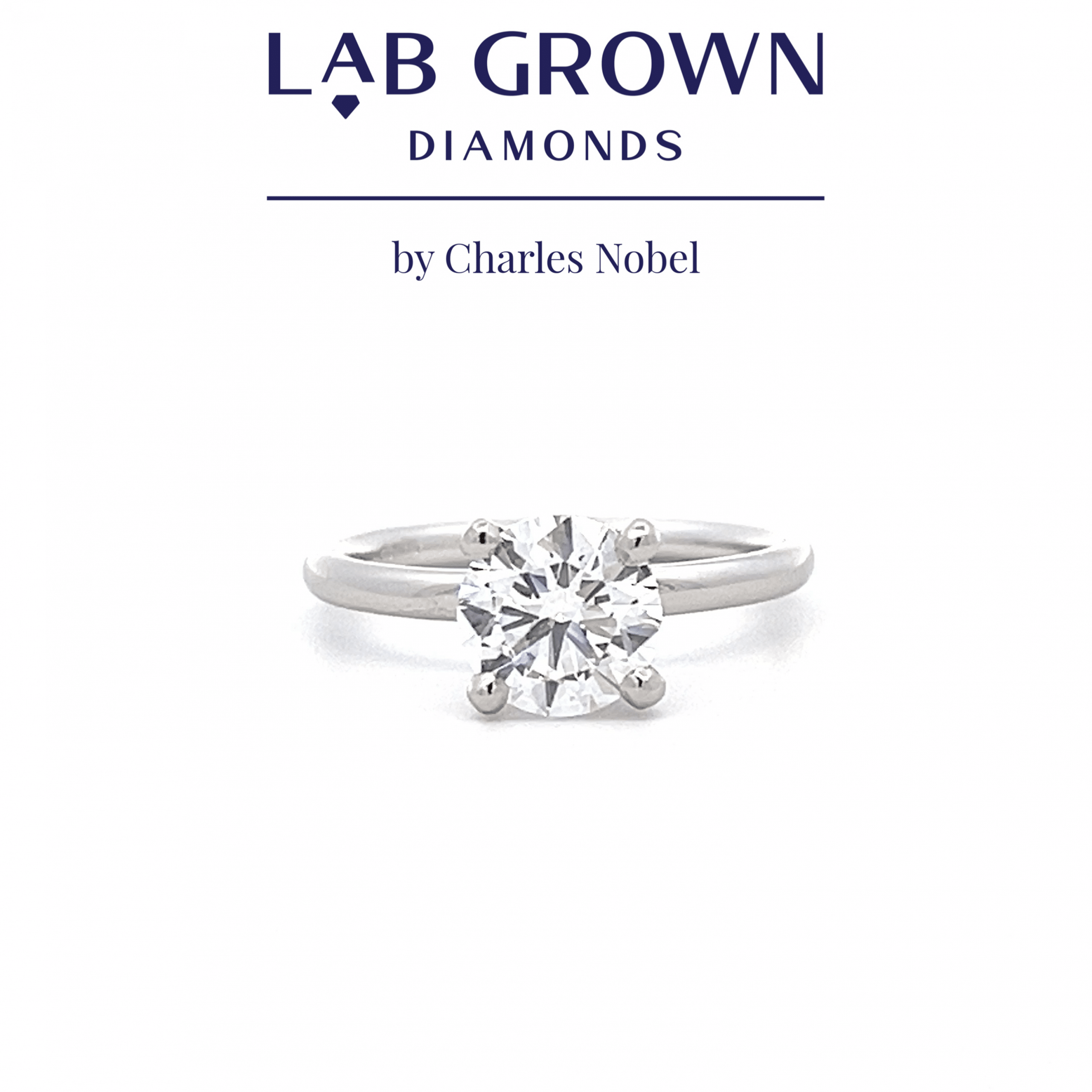 1.50ct, D Colour, VS2 Lab Grown Brilliant Cut Diamond Solitaire Ring with Hidden Halo in Platinum