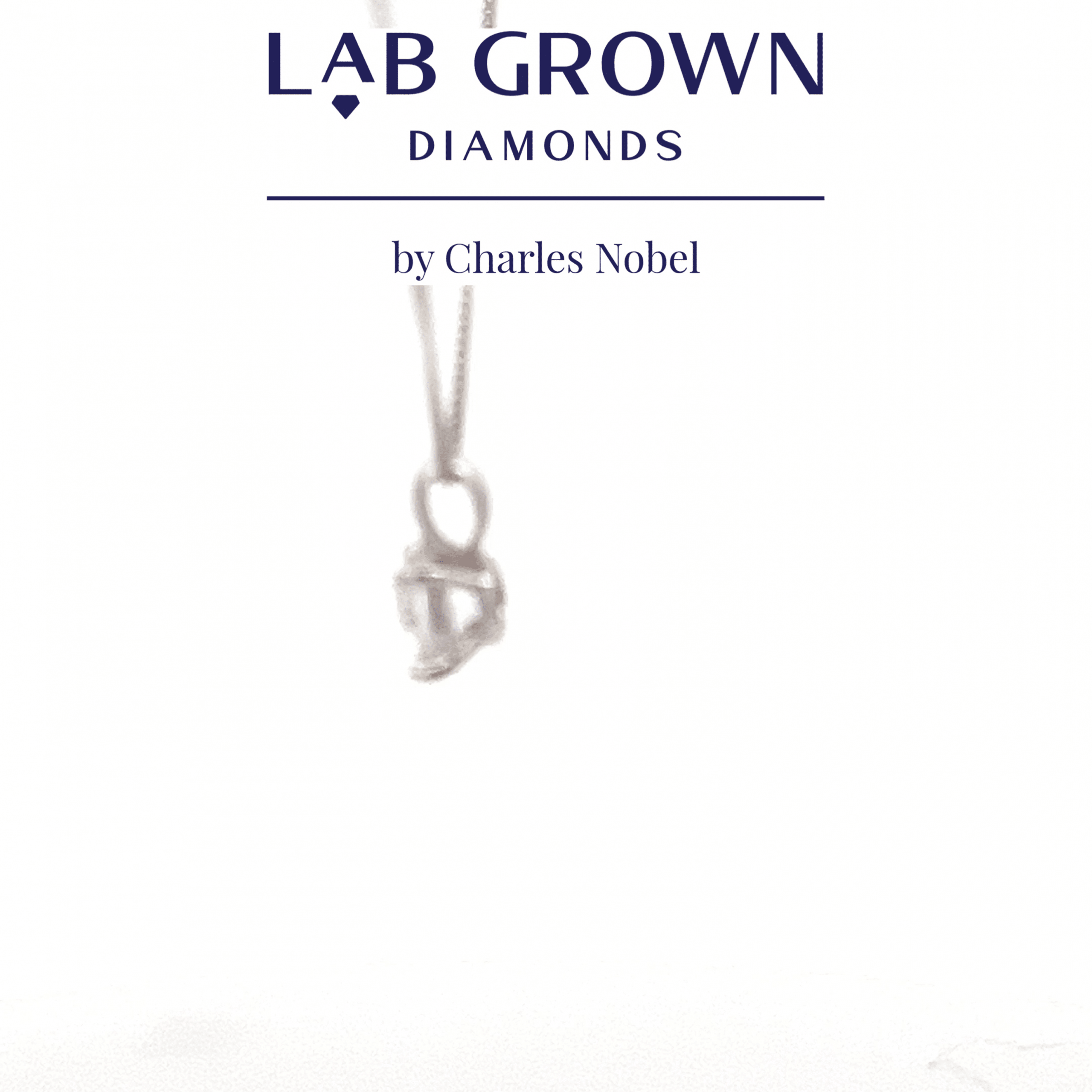 0.78ct, D Colour, VS1 Clarity Lab Grown Brilliant Cut Diamond Solitaire Pendant in 18ct White Gold – Ideal Cut