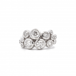 1.57ct Brilliant Cut Diamond Bubble Ring