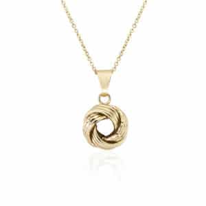 9ct Yellow Gold Knot Pendant