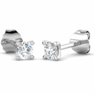 Charles Nobel 0.25ct Total Weight Lab Grown Diamond Stud Earrings, 9ct Gold