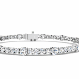 Charles Nobel 5.39ct Lab Grown Diamond Tennis Line Bracelet, 9ct White Gold