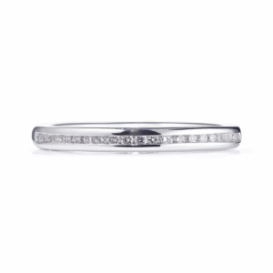 Platinum Channel Set Diamond Ring – 0.19ct