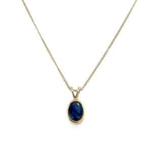 9ct Gold Rubover Necklace