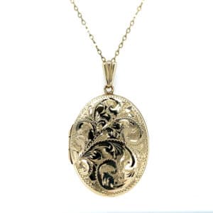 9ct Gold Locket and Chain